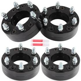 13200025 Wellstorehere 4pcs 2 Inch 5x135 To 6x5.5 Wheel Adapters 14x2 For Ford Expedition F-150 1997-2002