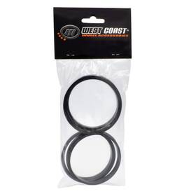 W74-5910 West Coast Wheel Accessories 810125394546 Hub Centric Ring Black Set Of 4
