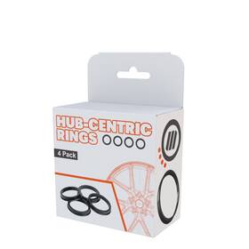 W73-5810 West Coast Wheel Accessories 818938029747 Hub Centric Ring Black Set Of 4
