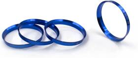73-5610m Wheel Accessories Parts Set Of 4 Hub Centric Ring 73mm Od To 73.00mm Blue