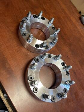 Wheel Spacer Adapter 6x5.5/8x170 Cb108 New 2x Adapters 6x5.5 6x139.7mm - 8x170mm 2 Inch