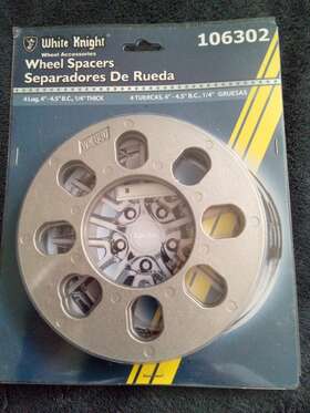 106302 White Knight 106022 Wheel Spacers 106302 White Knight 106022 Wheel Spacers