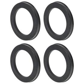 X Autohaux 679134169985 93.1mm To 66.1mm Car Wheel Hub Centric Rings Black Polycarbonate 4 Pcs