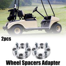 X Autohaux 703820540427 2 Pcs 1 Inch Wheel Spacer Adapters 4.06 M12 1.25 Studs Size Fit Club Car Golf Carts