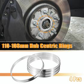 X Autohaux 724117900823 4pcs Od 110mm To Id 108mm Aluminum Alloy Car Hub Centric Rings Wheel Spacer