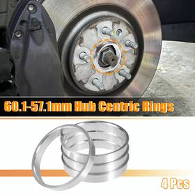 X Autohaux 724117901011 4pcs Od 60.1mm To Id 57.1mm Aluminum Alloy Car Hub Centric Rings Wheel Spacer