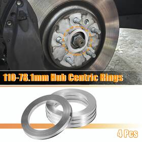 X Autohaux 724117902551 4pcs Od 110mm To Id 78.1mm Aluminum Alloy Car Hub Centric Rings Wheel Spacer