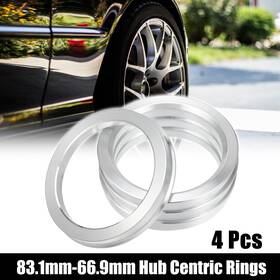 X Autohaux 726215837339 4pcs Od 83.1mm To Id 66.9mm Auto Hub Centric Rings Wheel Bore Center Spacer