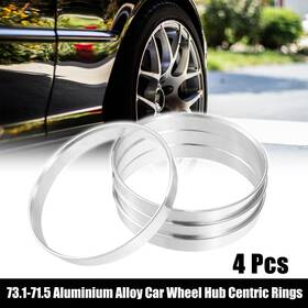 X Autohaux 745065490860 4pcs Od 73.1mm To Id 71.5mm Aluminum Alloy Car Hub Centric Rings Wheel Spacer