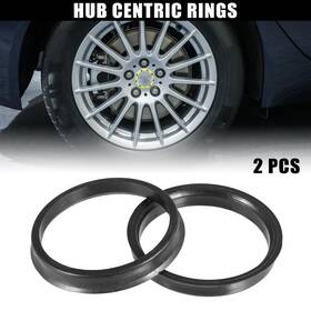 X Autohaux 745065758250 2pcs Plastic 72.6mm To 64.1mm Car Hub Centric Rings Wheel Bore Center Spacer