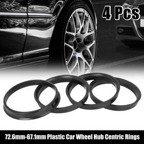 X Autohaux 752374423007 4pcs Plastic 72.6mm To 67.1mm Car Hub Centric Rings Wheel Bore Center Spacer