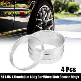 X Autohaux 782685627085 4pcs Od 57.1mm To Id 56.1mm Aluminum Alloy Car Hub Centric Rings Wheel Spacer