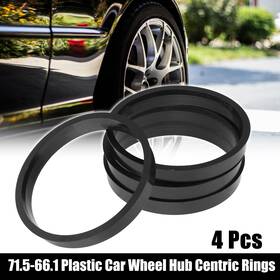 X Autohaux 782685693431 4pcs Plastic 71.5mm To 66.1mm Car Hub Centric Rings Wheel Bore Center Spacer