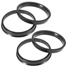 A21070500ux0061 X Autohaux 4pcs Plastic 67.1mm To 74.1mm Car Hub Centric Rings Black