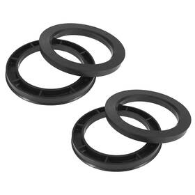 A21070500ux0066 X Autohaux 4pcs Plastic 78.1mm Id To 106mm Od Car Wheel Hub Black