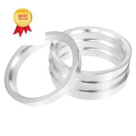 A22042300ux0028 X Autohaux 4pcs Od 70.1mm To Id 60.1mm Aluminum Alloy Car Silver Tone