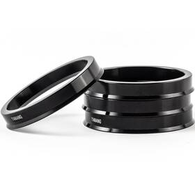 Ya-blhr016 Yanangparts 70.3 To 73.1 Black Hub Centric Rings Pack Of