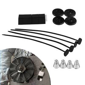 Zbfstz3300bl-1pc Zbgun 1 Pc Car Fan Installation Kit Plastic Stainless Steel Portable Cooling Radia