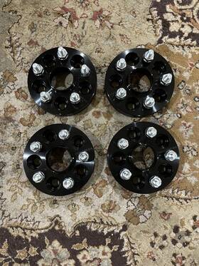 Ws030b-04 Zywheels Dcvamous 4pc Black 6x5.5 Hubcentric Wheel Spacers 1.5 Inch With 12x1.5 Studs