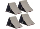 Extreme Max 5001.6798 Aluminum Wheel Chock W/ Ribbed Slope/grip Teeth (set Of 4). Fixed Price $227.79.