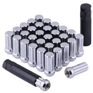 Chrome M14X1.5 Lug Nuts - 32 Pack, 2" Tall, Fit Ford F250 F350, Chevy. Fixed Price $42.15.