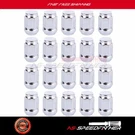 Bulge Acorn Lug Nuts M12X1.5 Chrome Fits Honda Element 2003 2004-2006. Fixed Price $22.45.