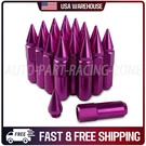 Cap Spiked Racing Wheel Lug NUTS20 M12 X 1.5MM 60MM Arrow Style Purple. Fixed Price $22.98.