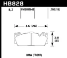 Hawk Performance HB828B.760 Disc Brake Pad Set. Fixed Price $244.79.