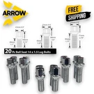 20X Chrome M14X1.5 Ball Seat Lug Bolt 28/40/45MM Shank Fit: Mercedes Stock Wheel. Fixed Price $37.99.