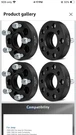 5X4.5 To 5X5 Adapters Hub Centric 2" Jeep Jk Wheels On Yj. Fixed Price $70.00.