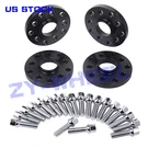4PCS 15MM 5X100 5X112 Black Hubcentric Wheel Spacers With 20PCS 14X1.5 Lug Bolts. Fixed Price $69.99.