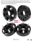 Hubcentric 6X120/6X5.5-66.9/78. 1H -14X1.5-1.5 Wheel Spacers.. Fixed Price $67.00.
