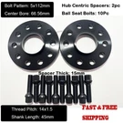 2PC 15MM Thick Mercedes 5X112MM Cb 66.56 Wheel Spacer Kit W/ 14X1.5 Ext. Bolts. Fixed Price $85.49.