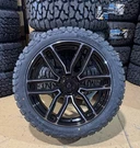 22" Arena A111 Supreme Black Wheels 32" At Rt Tires 6X5.5 Chevy Silverado 1500. Fixed Price $2374.05.