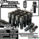 20PC Black M12X1.5 Tuner Spline Lug Bolts 28MM Shank+key Fit Bmw Body Models. Fixed Price $31.89.