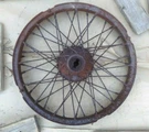 Vintage Model Ford Wire Wheel 21" Rim Original 48 Spokes. Fixed Price $275.00.