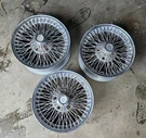 *selling Each* 3 Dayton 15X7" Wire Spoke Chrome Wheels 5X4.75" 2185A-L. Fixed Price $359.00.