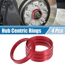 Pcs Car Hub Centric Rings Od 72.6MM To 63.4MM Wheel Bore Center Spacer Red. Fixed Price $14.43.