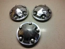 Three 6" Center 5 Lug Stainless Steel Wheel Caps. Fixed Price $14.99.