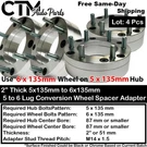 2" Thick 5X135 6X135 Wheel Spacer Adapter F150 Navigator Expedition 14X2. Fixed Price $165.96.