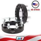 2 1.5" 8X180 14X1.5 Studs Black Wheel Spacers For Chevy Silverado Gmc Sierra. Fixed Price $60.28.