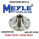 Meyle Wheel Hub For Audi Volkswagen 1989-2009 4A0407615G. Fixed Price $52.52.