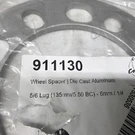 Coyote Wheel Spacer Made Of Aluminum Silver 911130 1/4 5 And 6 Lugs. Fixed Price $29.12.