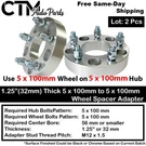 2X 1.25" Thick 5X100MM 56MM C.b. Wheel Spacer Adapter Fit Dodge Pontiac & More. Fixed Price $55.65.