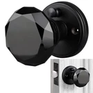 Black Crystal Door With Lock, Glass Knobs Interior Privacy Set, Vin.... Fixed Price $48.99.