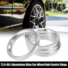 4PCS 72.6MM To 60.1MM Aluminium Alloy Car Hub Centric Rings Wheel Bore Spacer. Fixed Price $13.99.
