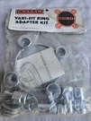 Cragar Wheels Vari-fit Ring Adapter Kit 29401 4" Bolt Center 7/16RH Lugs. Fixed Price $38.99.