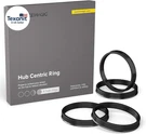 Hubcentric Rings (pack Of 4) - 64.1MM Id To 72.6MM Od Black Poly Carbon Plasti. Fixed Price $19.53.