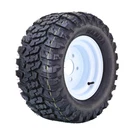 Wanda Golf Cart Tire & 20X10-10 4-PLY On 4X4" Pcd White WHEEL-14054. Fixed Price $119.98.