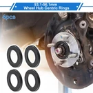 93.1MM To 56.1MM Wheel Hub Centric Rings Black Polycarbonate 4 Pcs. Fixed Price $14.62.